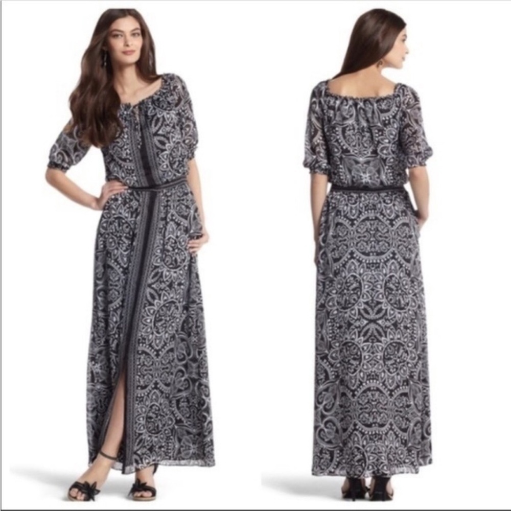 WHBM Maxi Dress With Split Hem & Pockets!
